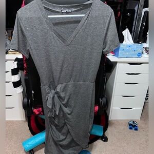 Glittery dark grey dress